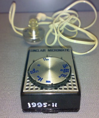 A Sinclair miniature radio in the Science Museum, London. Frankie Roberto [CC BY 2.0].