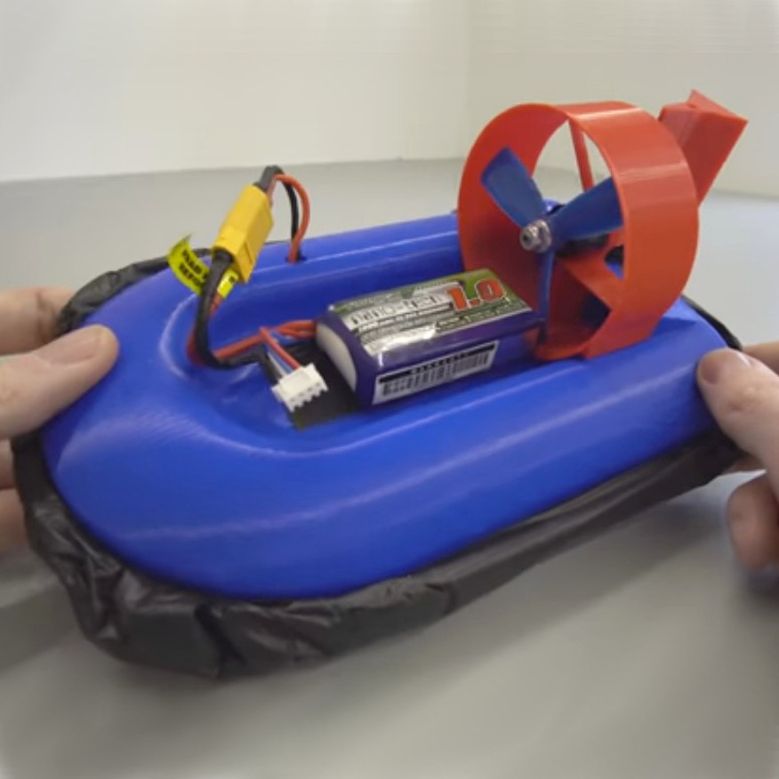 Single Motor, Single Piece 3D Printed Hovercraft | Hackaday