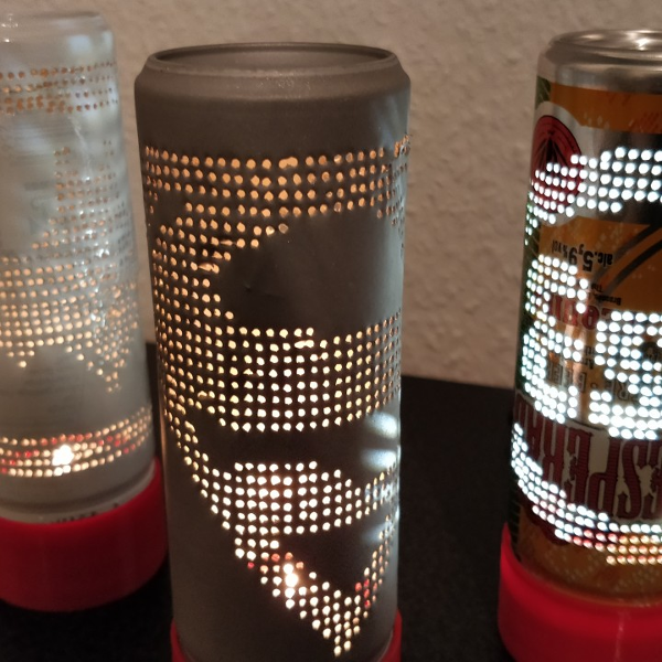 Soda Can Lamp Pinpoints Your Interests | Hackaday