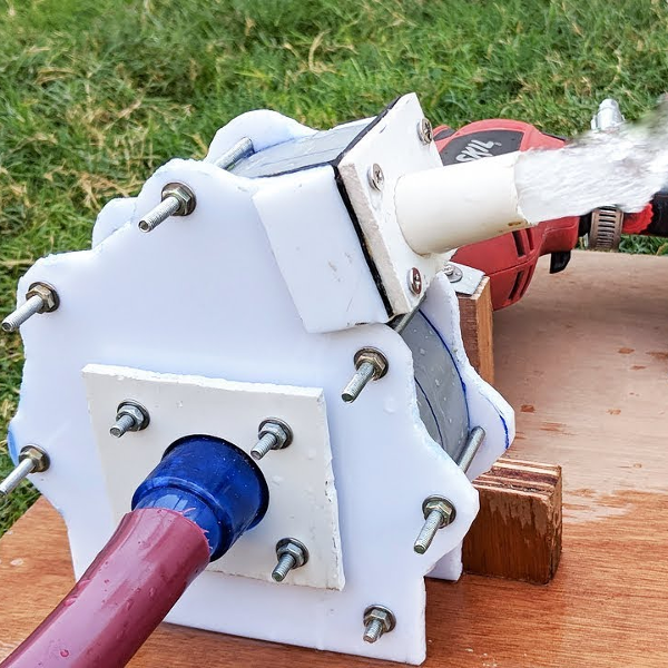 DIY Drill-Powered Water Pump