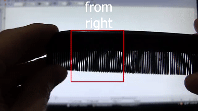 Creating slanted lines with combs