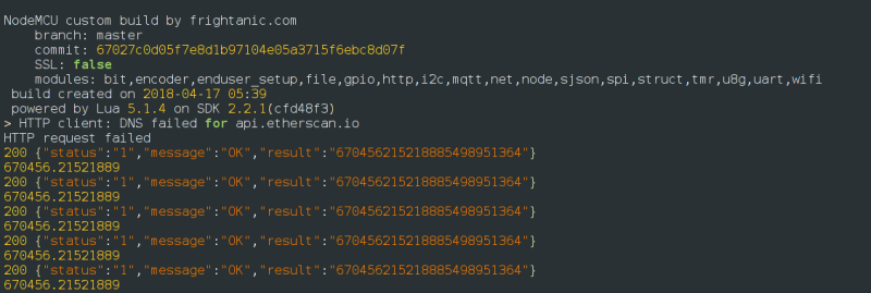 Accessing Blockchain On ESP8266 Using The NodeMCU Board | Hackaday