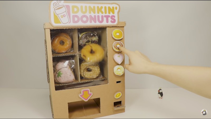 Donut vending machine without microcontroller