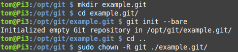 simple git server