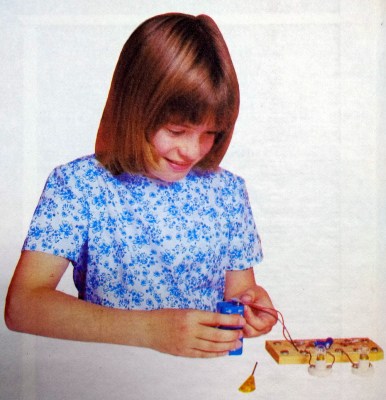 The pic of a reader from George Dobbs' Learnabout Electronics. That was the peak of my 12yo electronics attainment.