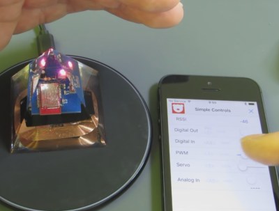 Controlling epoxy-empedded leds through Bluetooth