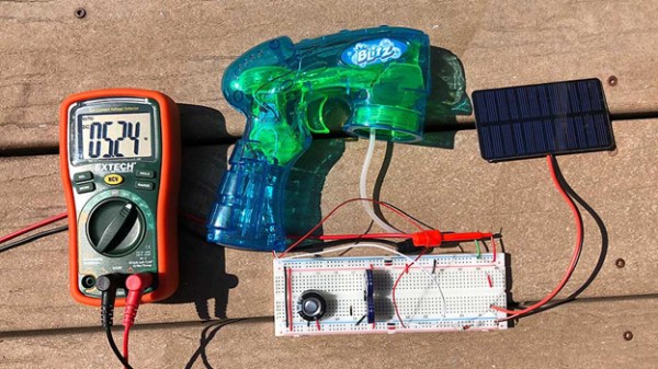 Solar powered soap bubble blaster
