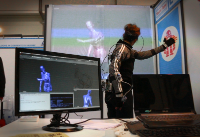 Chordata motion capture dancer and Blender