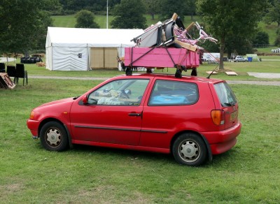 My VW Polo loaded for EMF 2018