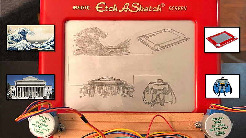 Falling Up  etchasketch