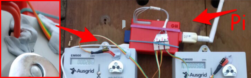 Monitoring blinking LED for home power usage