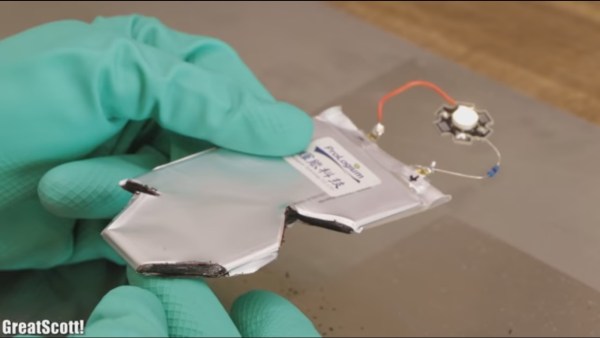 Testing lithium ceramic battery