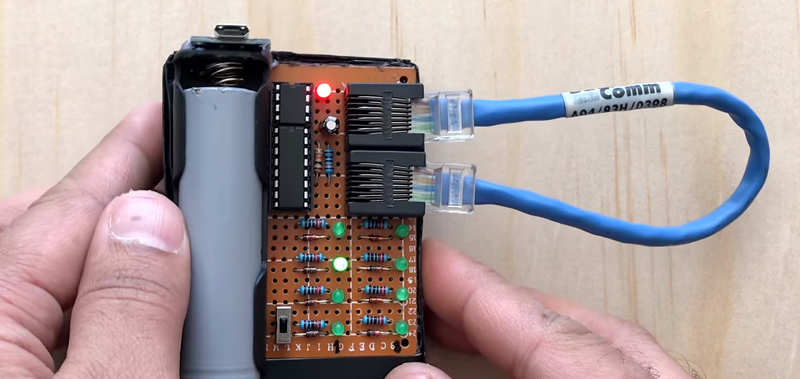 priest dress Incompatible Build Your Own LAN Cable Tester | Hackaday