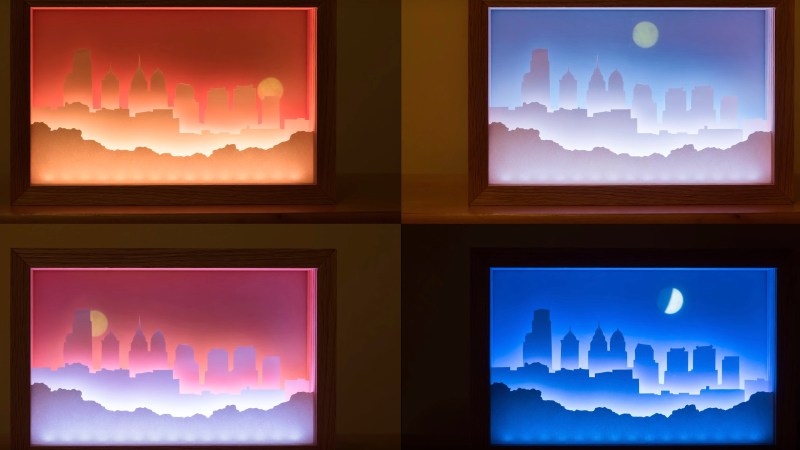 Decorative Light Box Lets You Guess The Time Hackaday Decorative Light Box Lets You Guess The Time