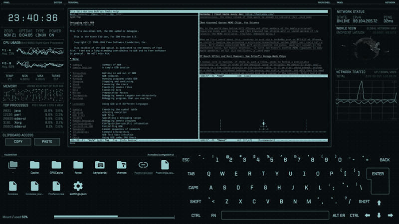 Display Computer_ Like a Pro Hacker, GeekTyper