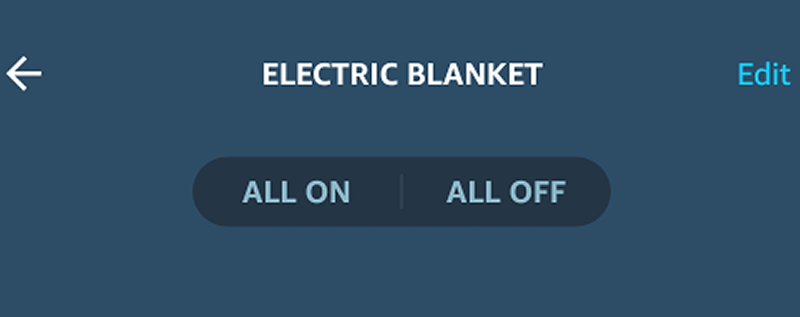 smart electric blanket alexa