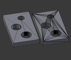 N-gons to triangles in Blender