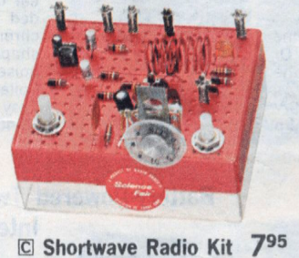 DELUXE PCB vintage transistor desgn UNBUILT SW shortwave radio science fair kit 