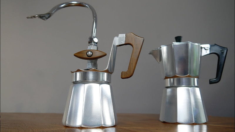 Stovetop milk steamer, Making Cappuccino using milk frother and stovetop  espresso maker 