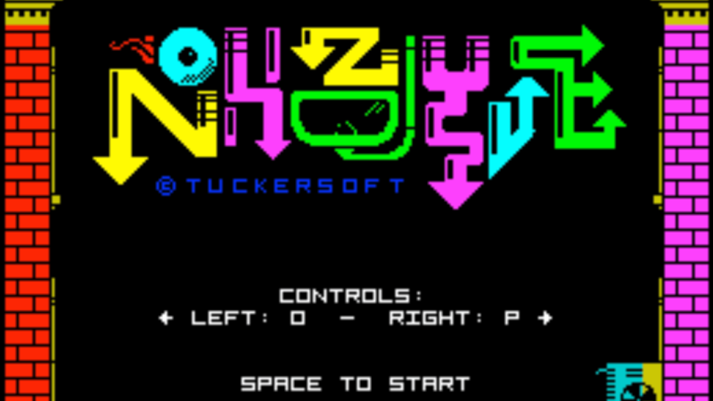 Homebrew ZX Spectrum title Nohzdyve