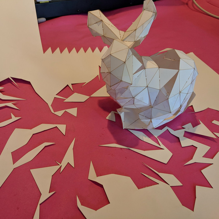 unwrap 3d model for paper cut out maya