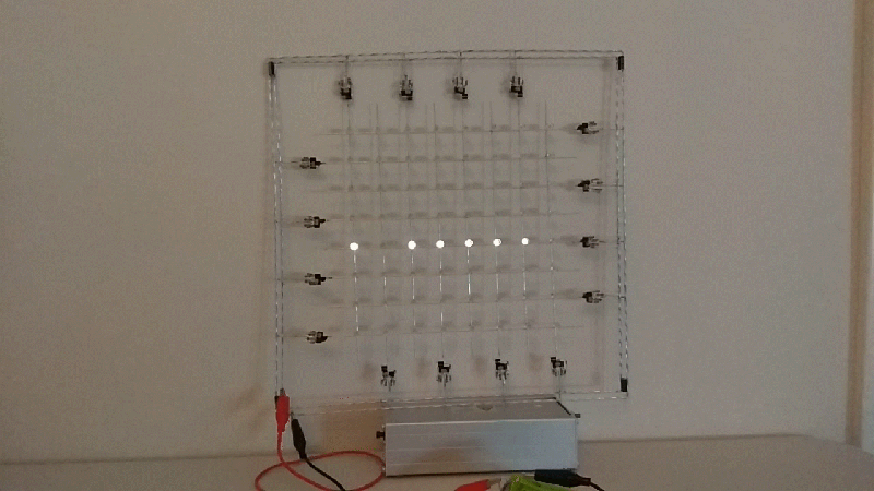 This Blinken Grid Is All Analog | Hackaday