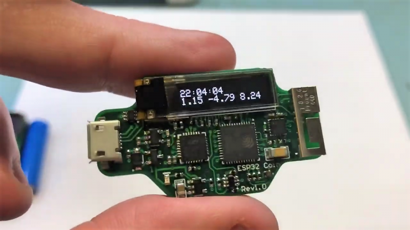 A Coin Cell Powers This Tiny ESP32 Dev Board