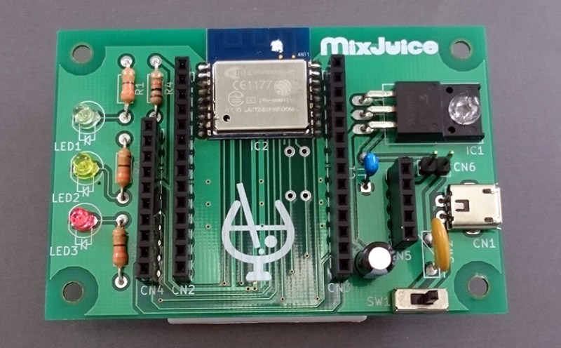 Can it read the Hackaday Retro Edition? The MixJuice WiFi card, one of several add-ons for the board.