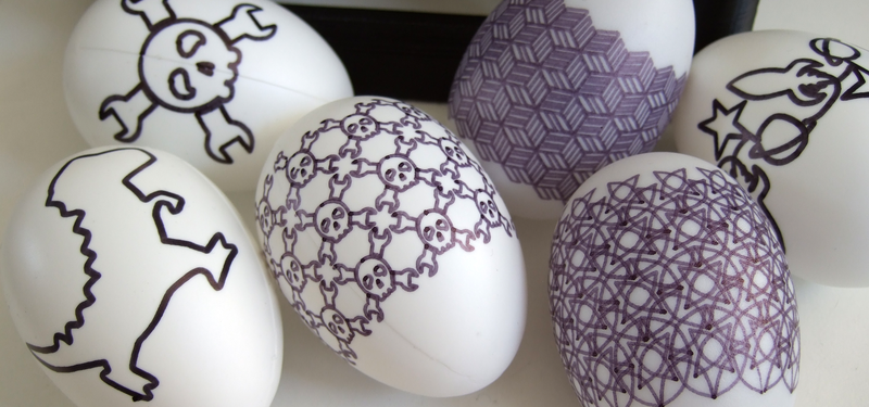 complete assembly kit Egg Painter Mini EggBot / Egg-Bot derivative, Easter 