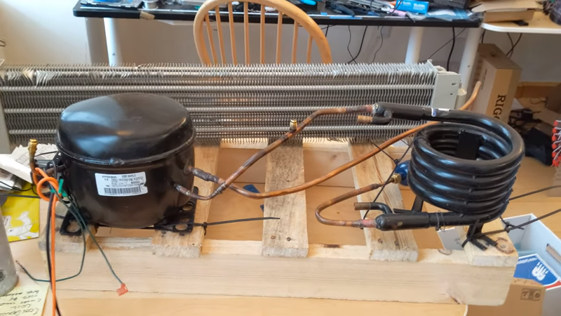 DIY Air Conditioner Built From Weird Donor Appliance | Hackaday