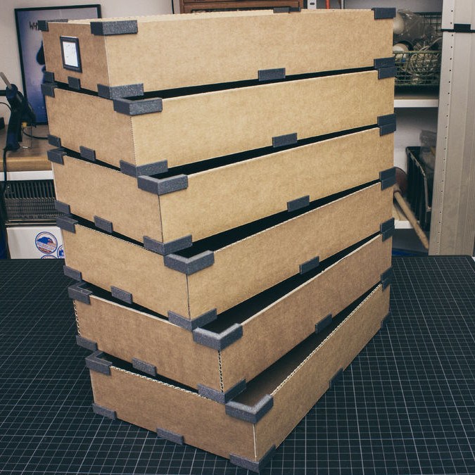 Custom Storage Boxes, From Cardboard And 3D Printed Bits | Hackaday
