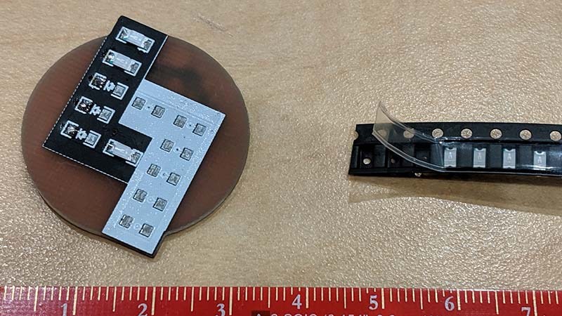 LayerOne Logo LED Kit Badge LEDs | Hackaday