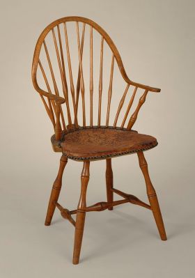 An American-made Windsor chair from the turn of the 19th century. Los Angeles County Museum of Art [Public domain]