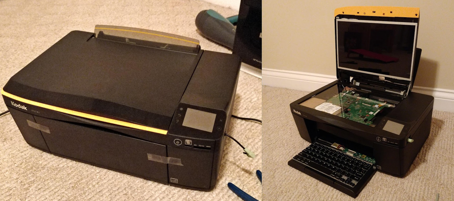 Comprinter Hides A Laptop Inside A Printer