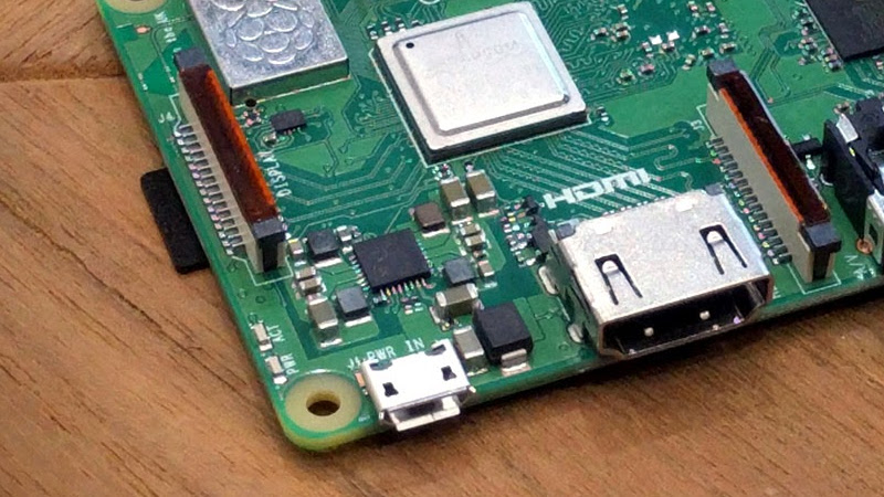 raspberry pi zero w pinout underside