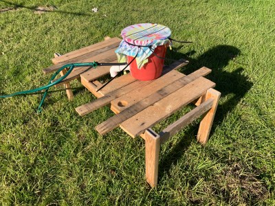 Building A Foam Machine From A Leaf Blower And A Water Pump