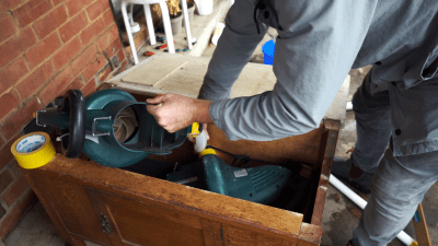 Building A Foam Machine From A Leaf Blower And A Water Pump