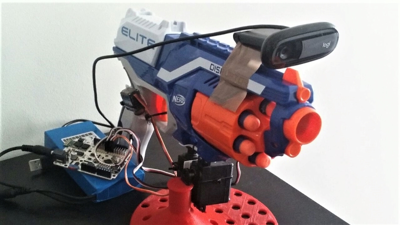 Computer controlled nerf sales gun