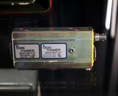 the THAMER encryption device we're told still contains classified technology.