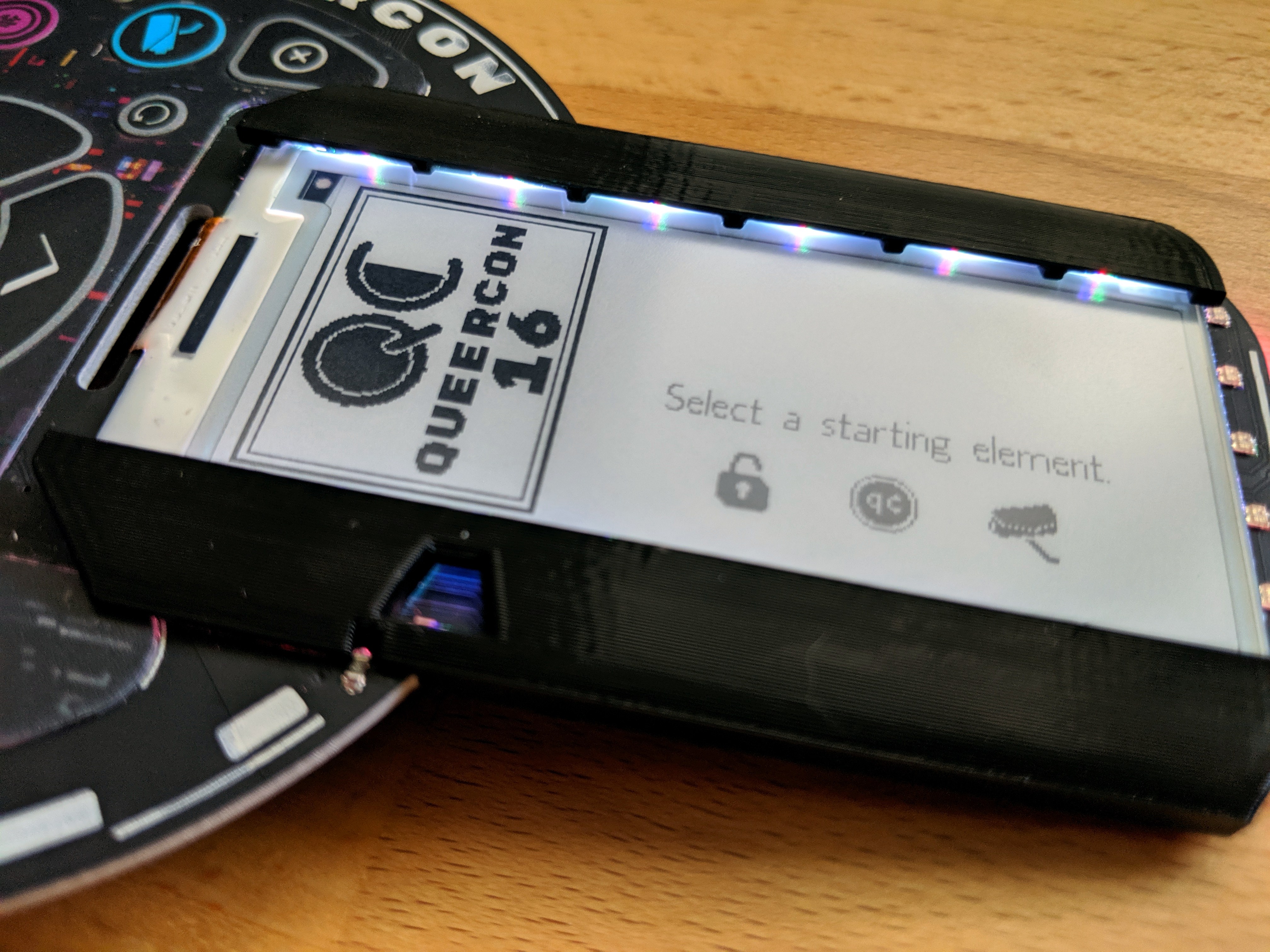 Queercon16-2019-LED-bezels | Hackaday