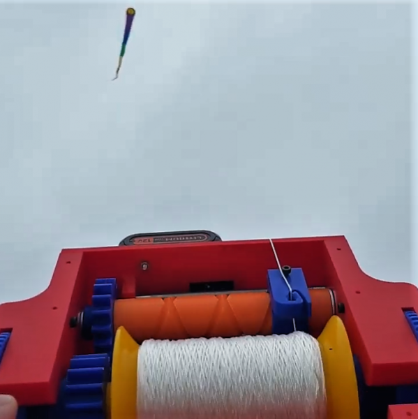 Automatic Rewinder Makes Kite Retrieval A Breeze