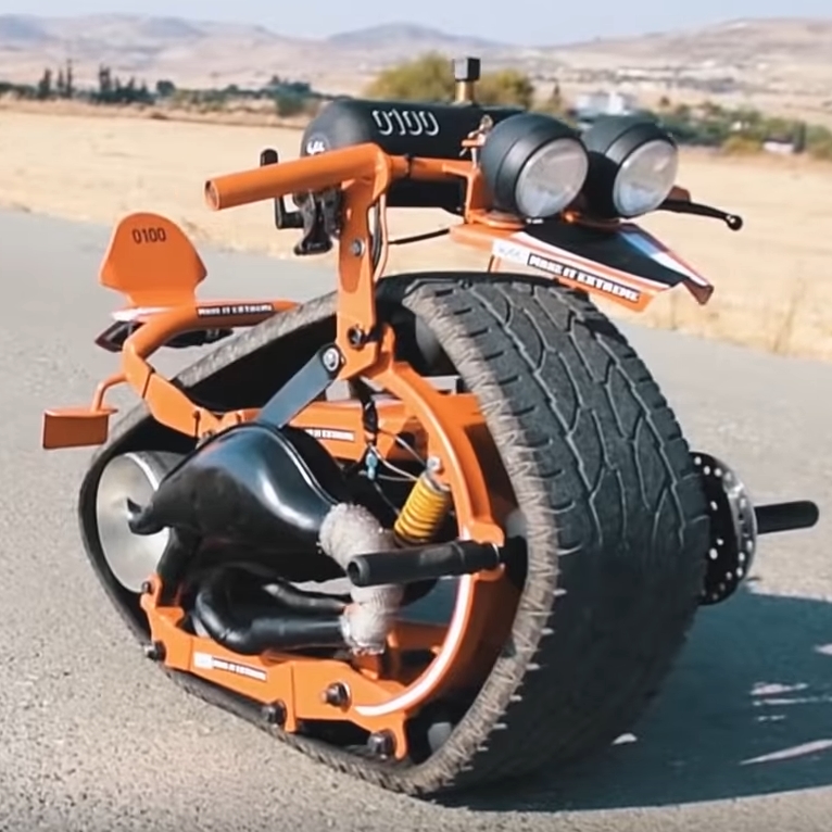 single tire motorcycle