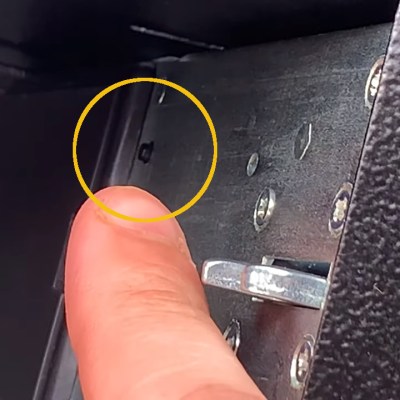 push button to reset safe fingerprint reader