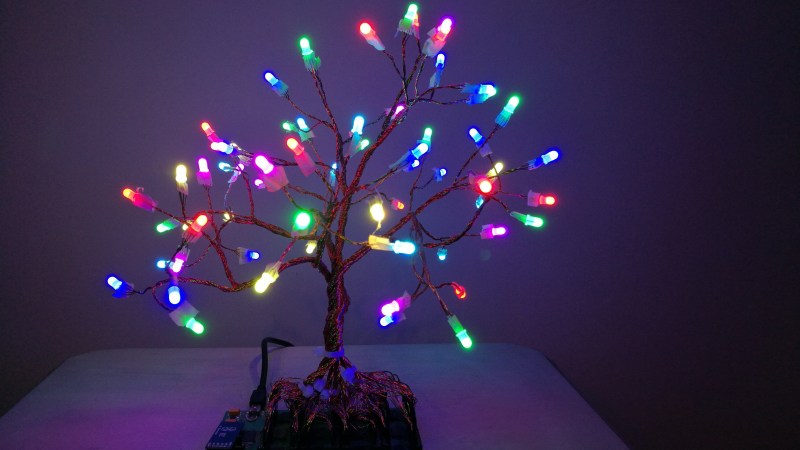 This RGB Tree Has Its Roots In A PCB | Hackaday