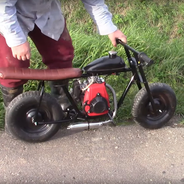 Lawn mower cheap engine on bike