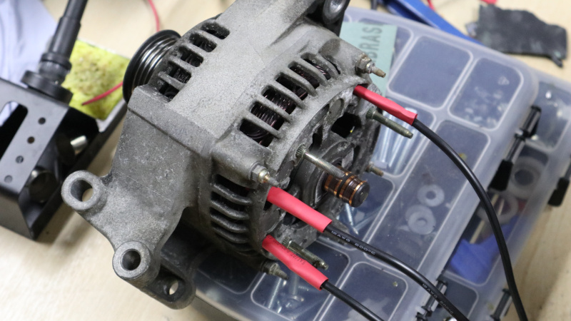 12-Volt Amp Small Alternator, 40 Amp Negative Ground with Excite Wire