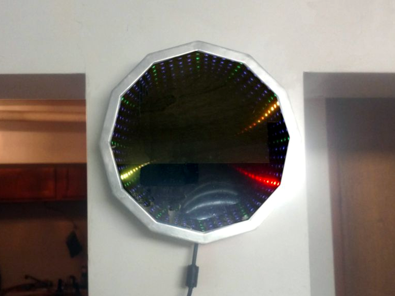 It’s About Time We Saw Another Infinity Mirror Clock | Hackaday