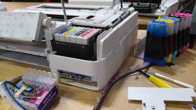 Inkjet The Cheap With A Continuous Ink System | Hackaday