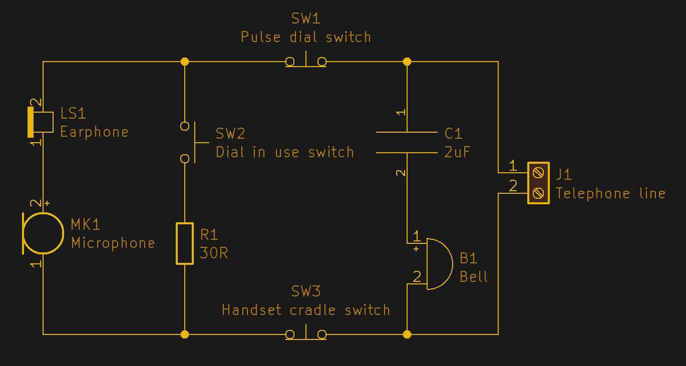 Telephone System Schematic Diagram