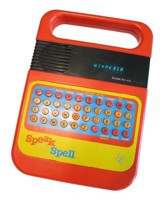 The Texas Instruments Speak And Spell from 1978 was a typical use for the TMS1000.